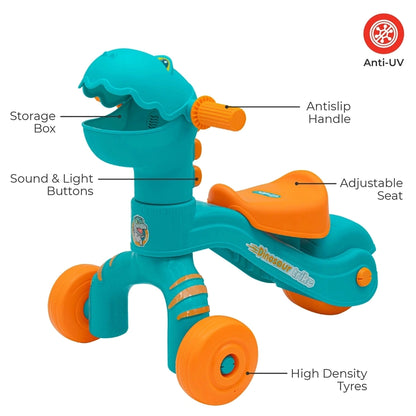 Moon Dino Trike Balance Bike (Blue)