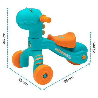 Moon Dino Trike Balance Bike (Blue)