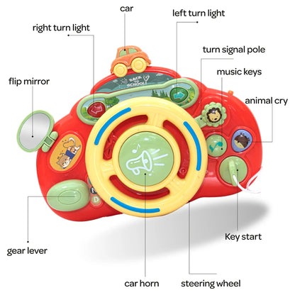 Moon Toddler Steering Wheel Toy Car Seat/Stroller/Crib