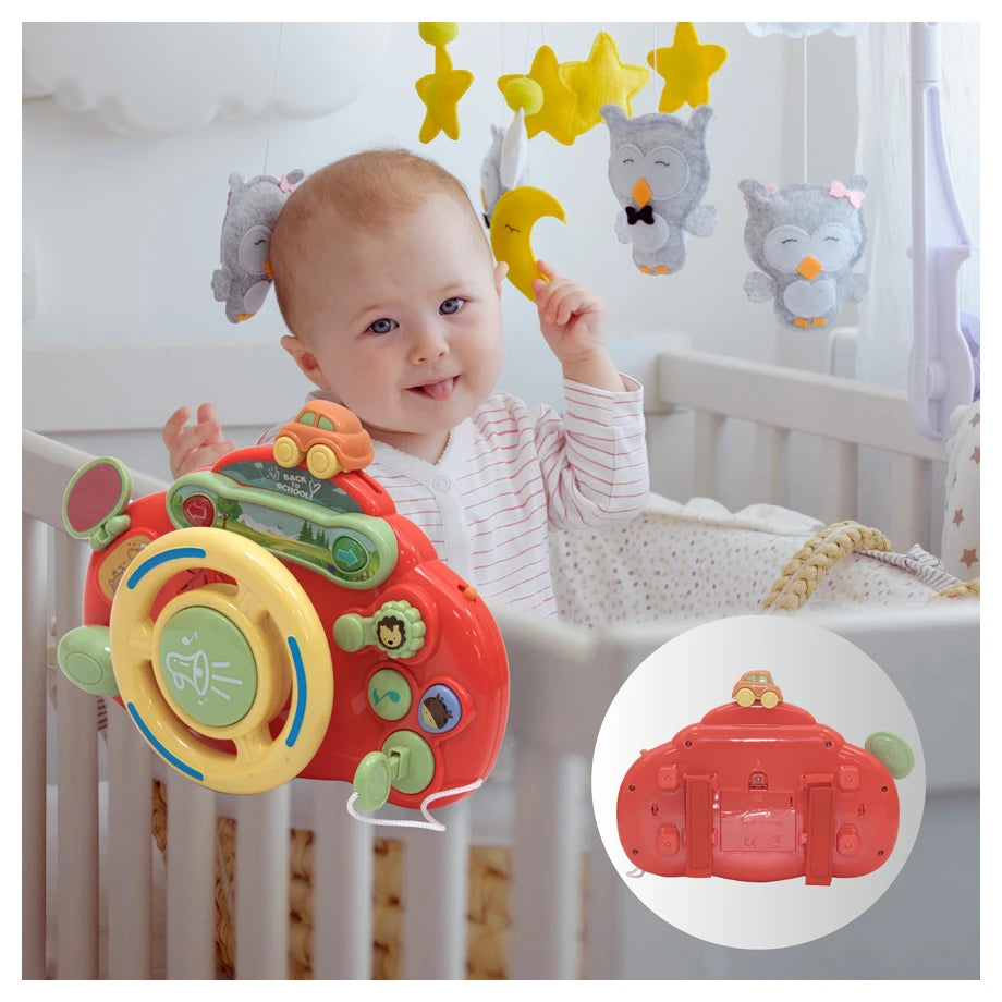 Moon Toddler Steering Wheel Toy Car Seat/Stroller/Crib