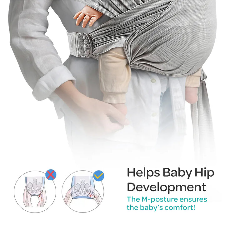 Moon KaryGo Baby Sling Carrier (Mid Grey)
