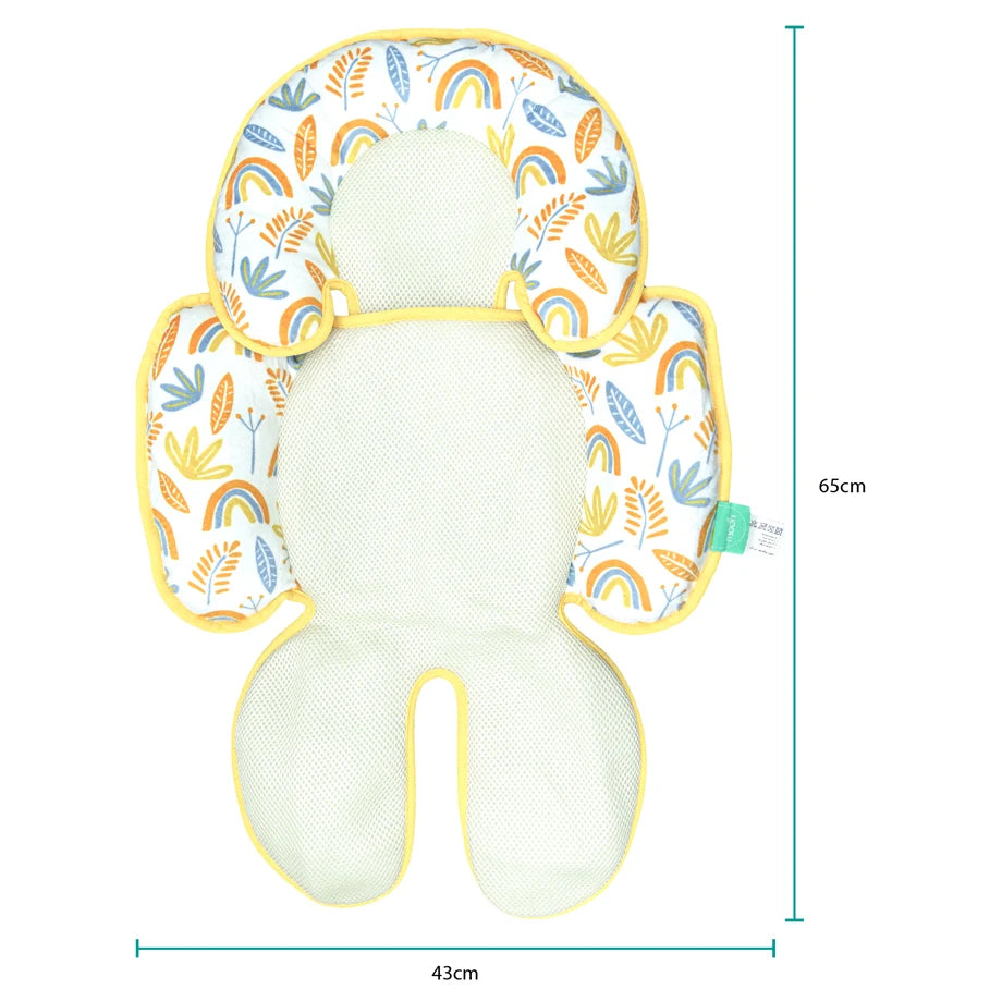 Moon Body Support Cushion Car Seat Pad (Rainbow)