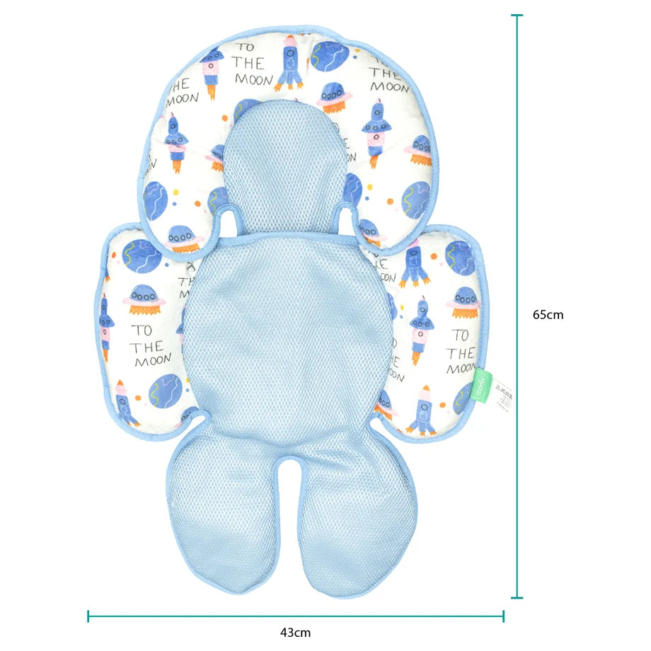 Moon Body Support Cushion Car Seat Pad (Rockets)