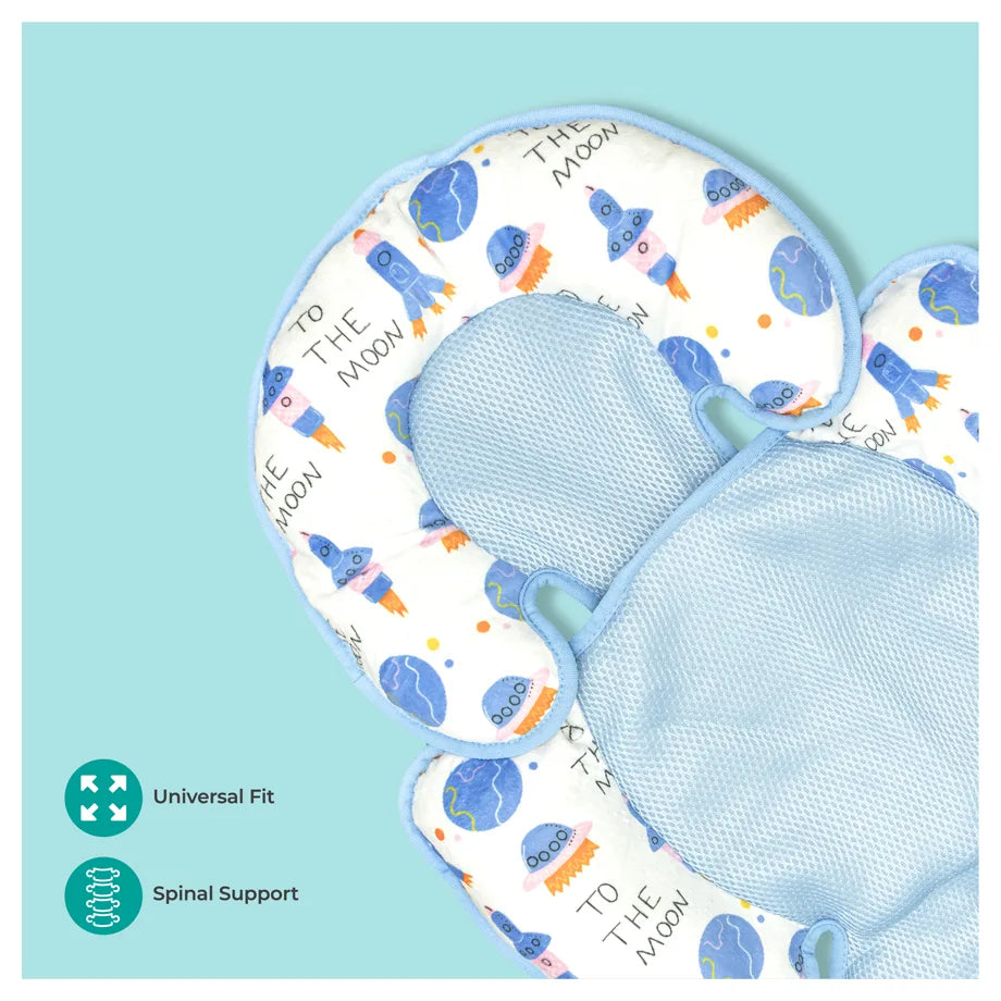 Moon Body Support Cushion Car Seat Pad (Rockets)