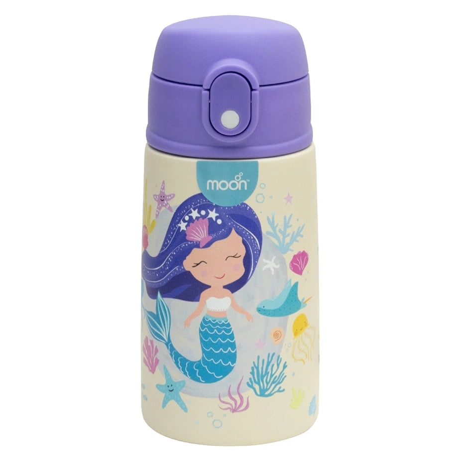 Moon Kids Insulated Sipper Water Bottle 350ml (Mermaid)