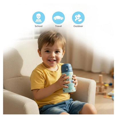 Moon Kids Insulated Water Bottle 350ml (Animal)