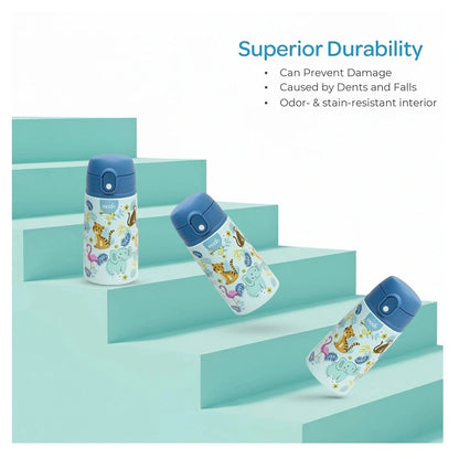 Moon Kids Insulated Water Bottle 350ml (Animal)