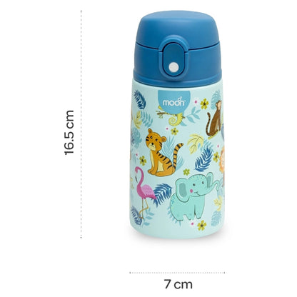 Moon Kids Insulated Water Bottle 350ml (Animal)
