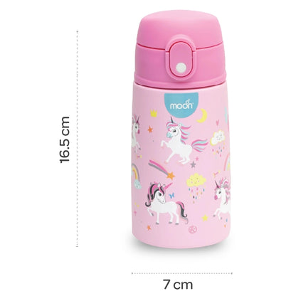 Moon Kids Insulated Sipper Water Bottle 350ml (Unicorn)