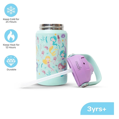 Moon Kids Insulated Water Bottle (Mermaid)