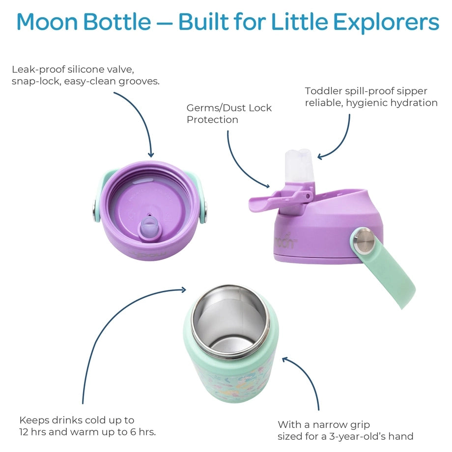 Moon Kids Insulated Water Bottle (Mermaid)