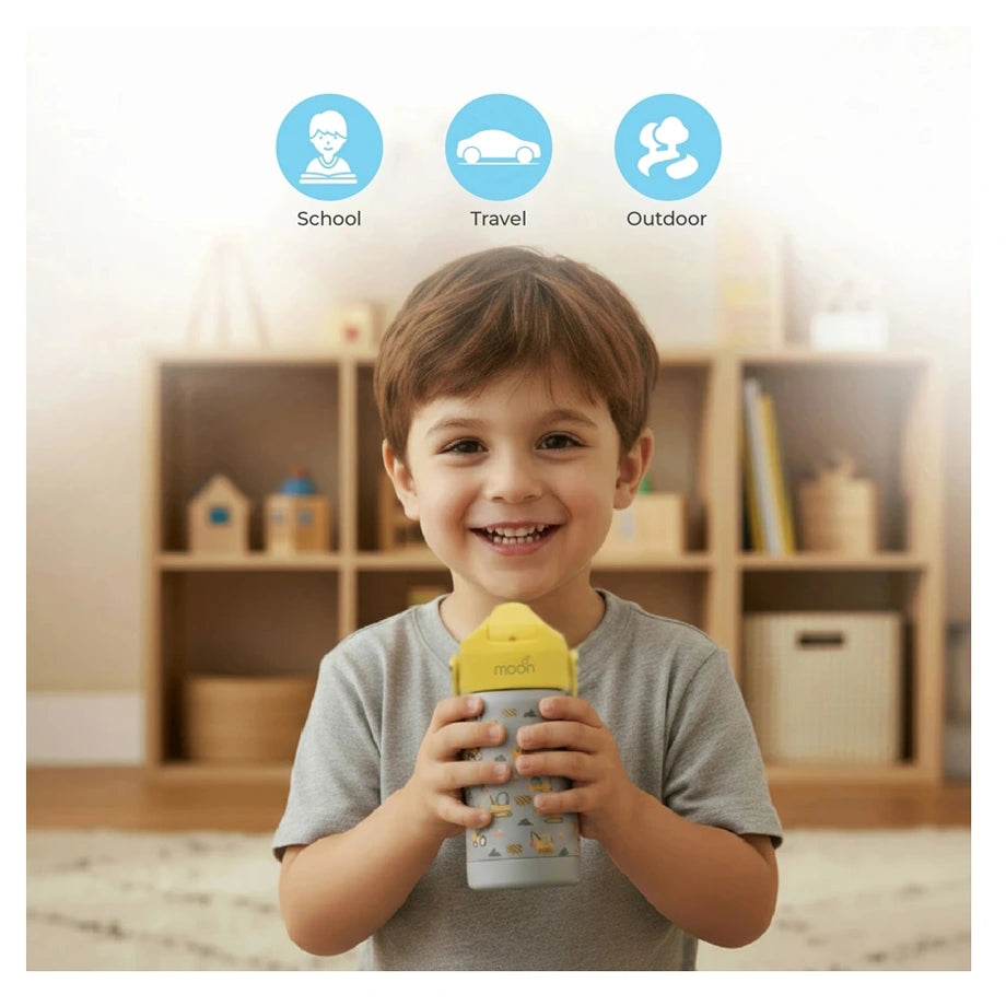 Moon Kids Insulated Water Bottle (Vehicle)