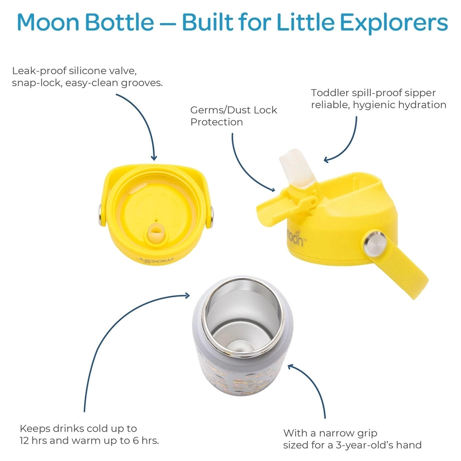 Moon Kids Insulated Water Bottle (Vehicle)