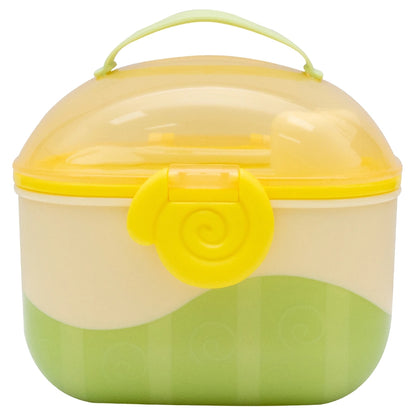 Moon Baby Milk Powder Storage Box Formula Dispenser with Scoop & Fork (Yellow)