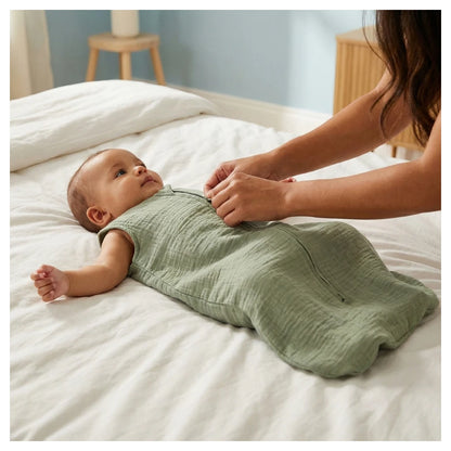 Moon Organic Crinkle Muslin Sleep Sack 1 Tog 6–12 Months