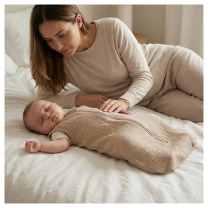 Moon Organic Crinkle Muslin Sleep Sack (1 Tog 0–6 Months)