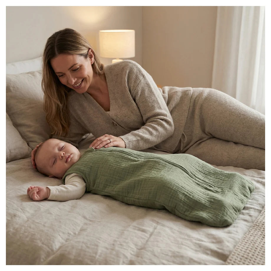 Moon Organic Crinkle Muslin Sleep Sack (2.5 Tog 6–12 Months)