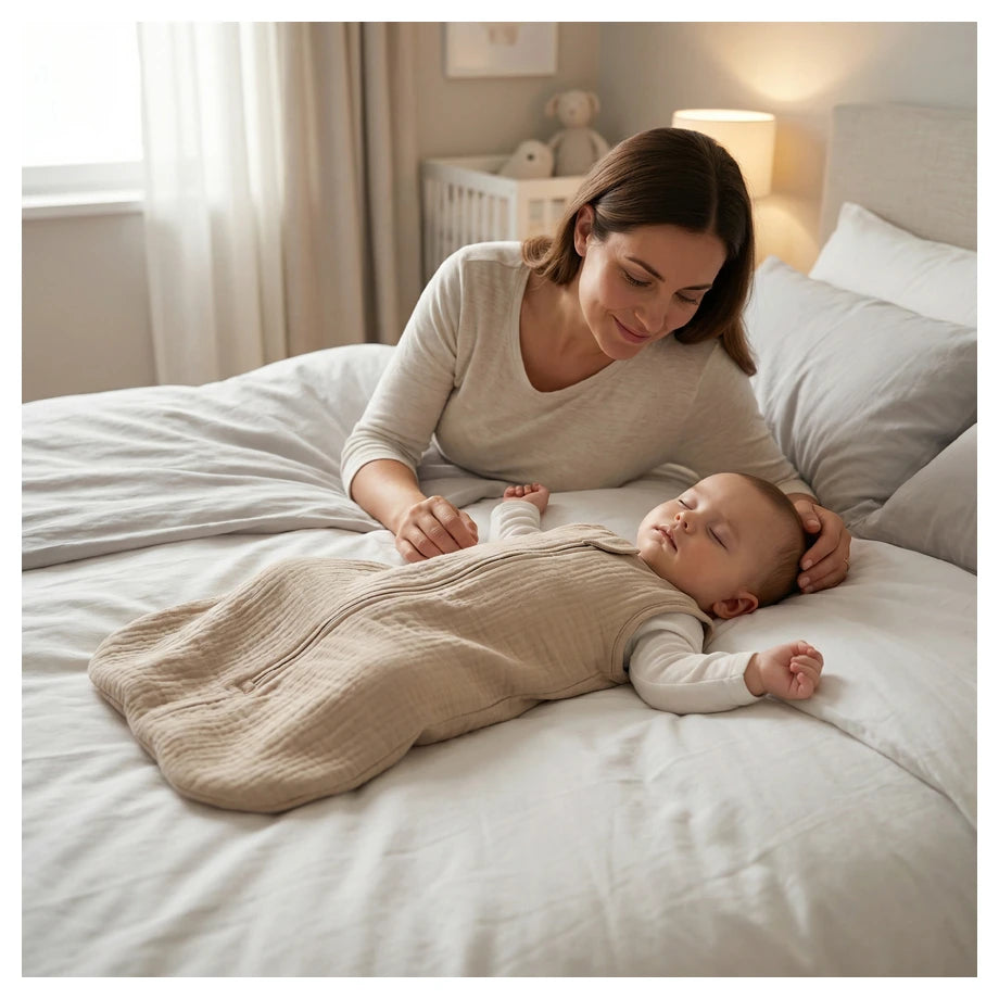 Moon Organic Crinkle Muslin Sleep Sack (2.5 Tog 6–12 Months)