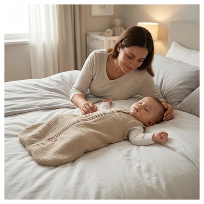 Moon Organic Crinkle Muslin Sleep Sack (2.5 Tog 6–12 Months)