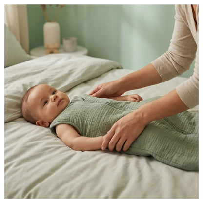 Moon Organic Crinkle Muslin Sleep Sack (2.5 Tog 0–6 Months)