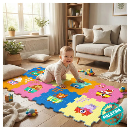 Moon Safari Playmat Animal & Number Learning