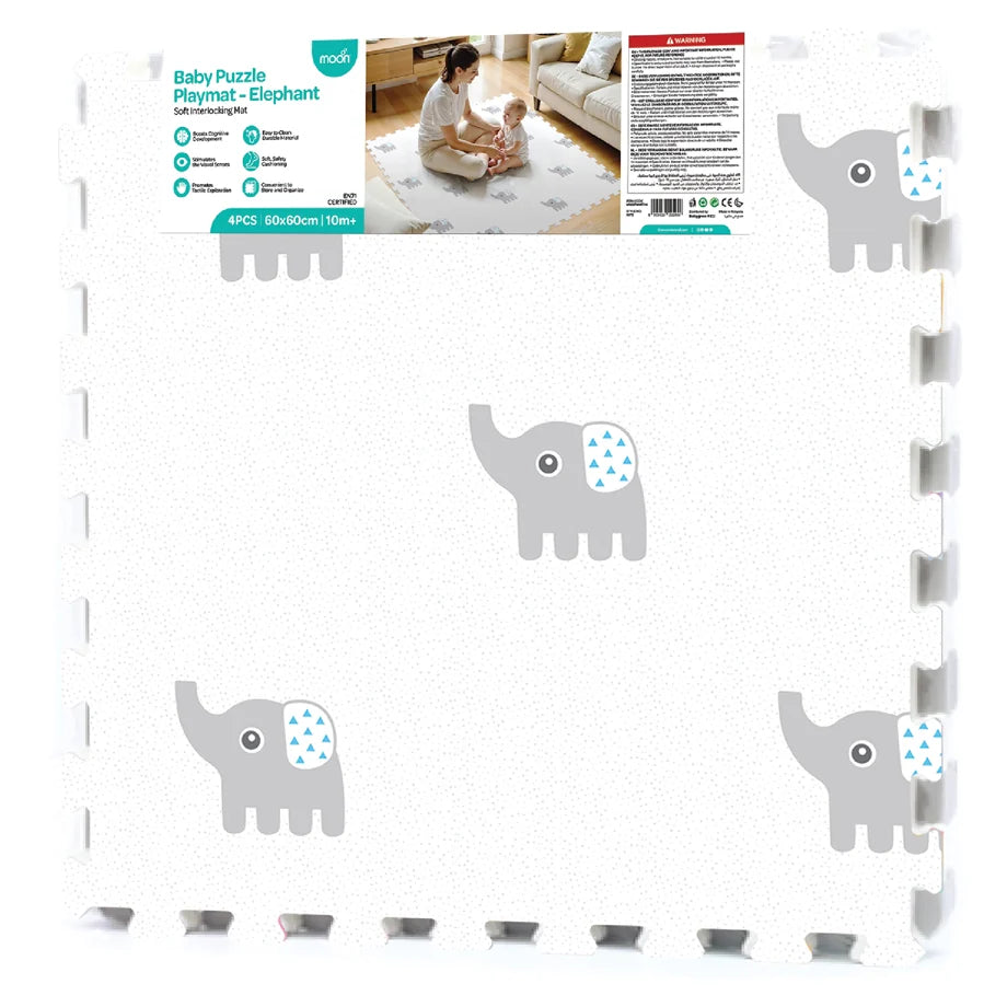 Moon Baby Puzzle Playmat (Elephant)