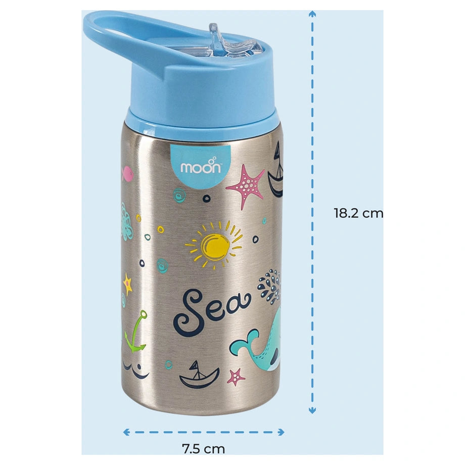 Moon Single Wall SS Sipper Bottle 530ml/18oz