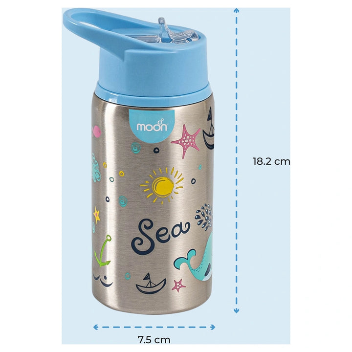 Moon Single Wall SS Sipper Bottle 530ml/18oz