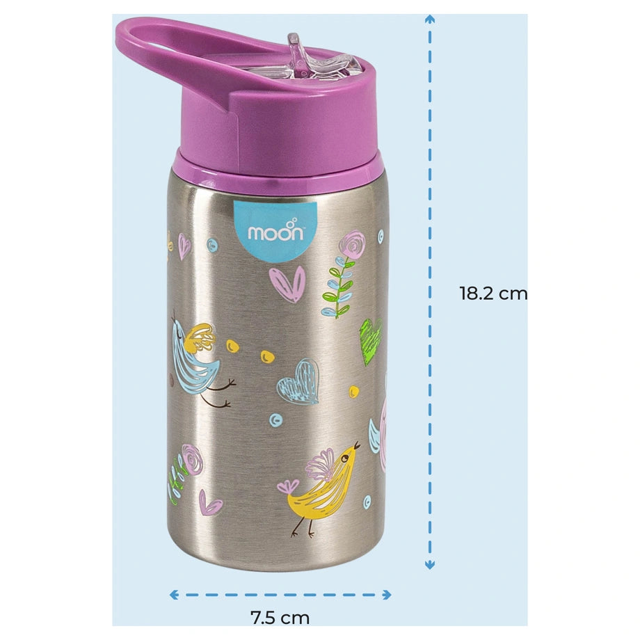 Moon Single Wall SS Sipper Bottle 530ml/18oz
