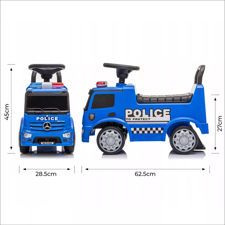 Moon Mercedes Benz Police Licensed Foot to Floor Ride (Blue)