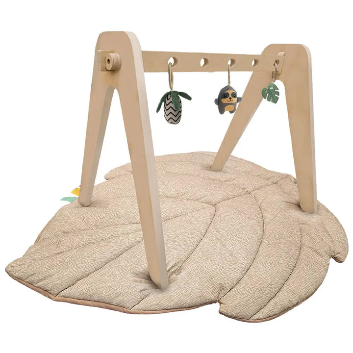 Moon Natures Nook Maple Leaf Shaped Baby Playmat (Beige)