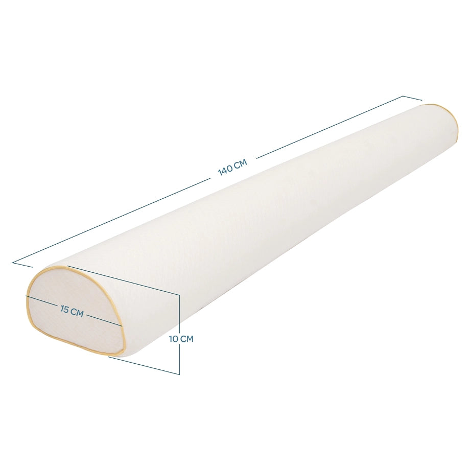 Moon Organic Toddler Half Moon Bed Bumper (White)
