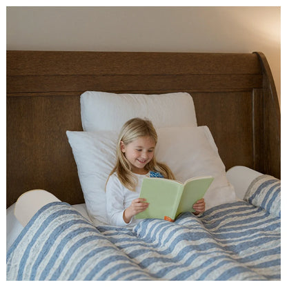Moon Organic Toddler Half Moon Bed Bumper (White)