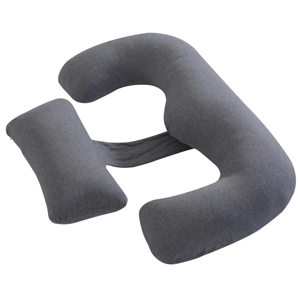 Moon Multi Position Maternity Pillow With Back Support (Grey)