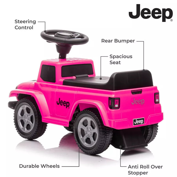 Moon Ride on Jeep Gladiator with Anti Tipping Mechanism (Pink)