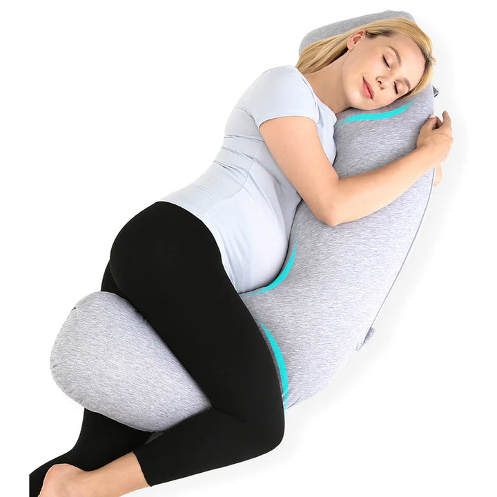 Momcozy J Shaped Maternity Body Pillow