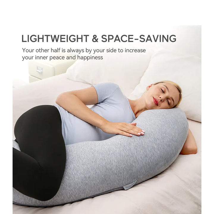 Momcozy J Shaped Maternity Body Pillow