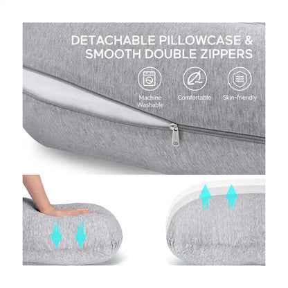 Momcozy J Shaped Maternity Body Pillow
