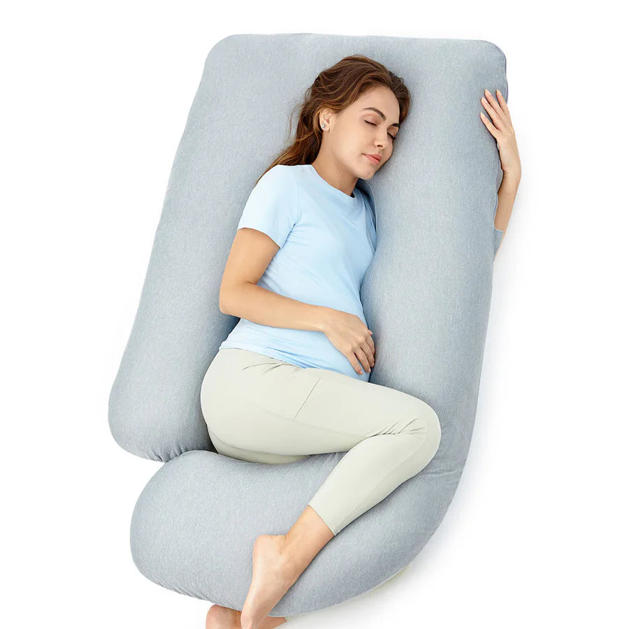 Momcozy U Shaped Cooling Fabric Pregnancy Pillow