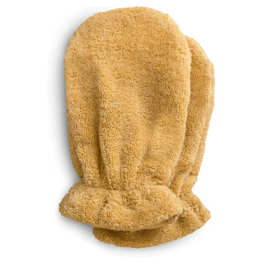 Mushie Bath Mitt 2-Pack (Fall Yellow)