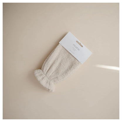 Mushie Bath Mitt 2-Pack (Fall Yellow)