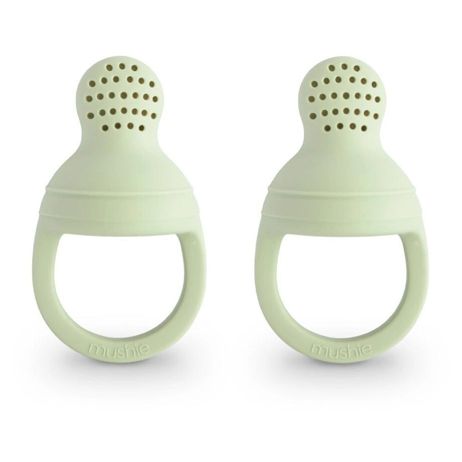 Mushie Silicone Fresh Food Feeder 2-Pack (Sage)