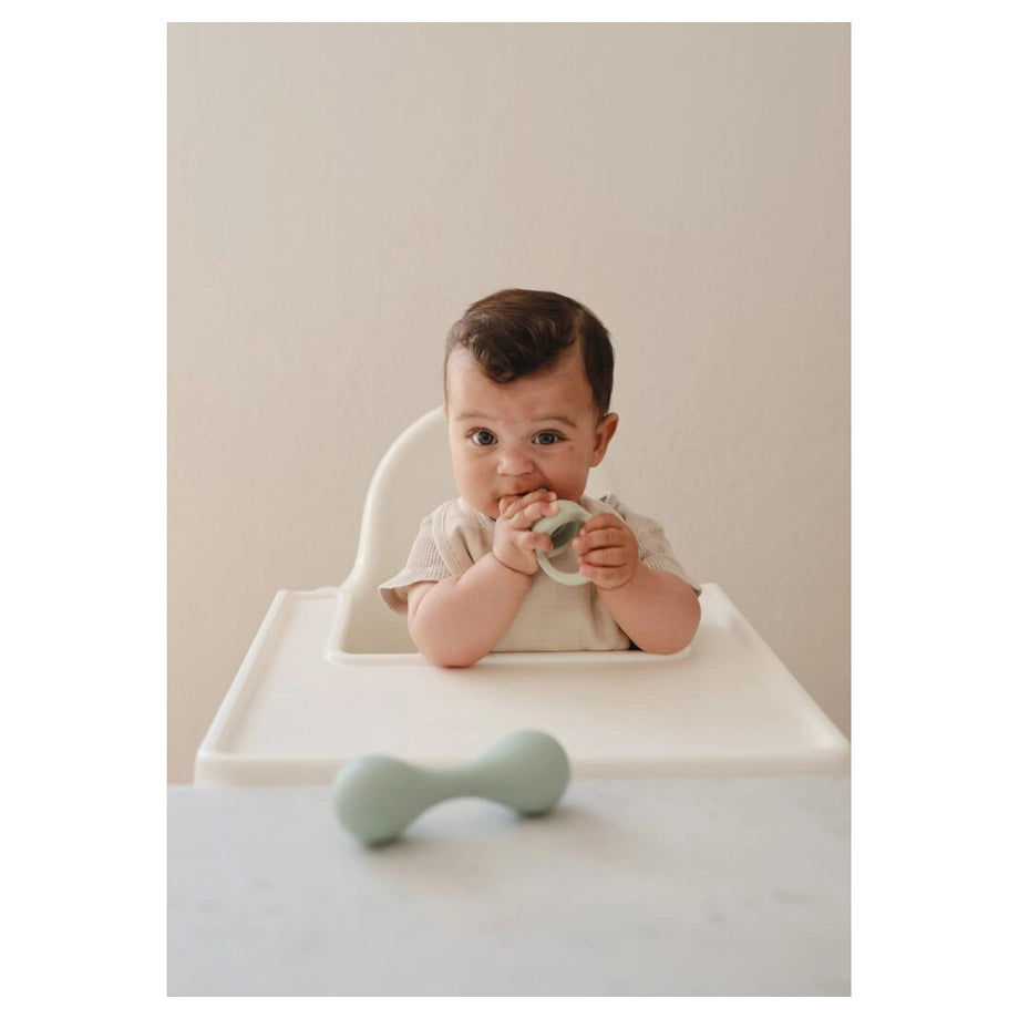 Mushie Silicone Fresh Food Feeder 2-Pack (Sage)
