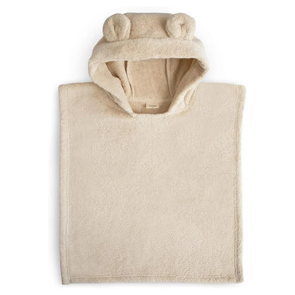 Mushie Poncho Towel Bear (Fog)