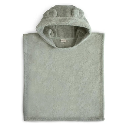 Mushie Poncho Towel Bear (Moss)