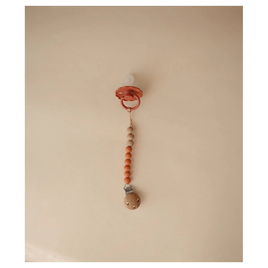 Mushie Pacifier Clips Eva (Powder)