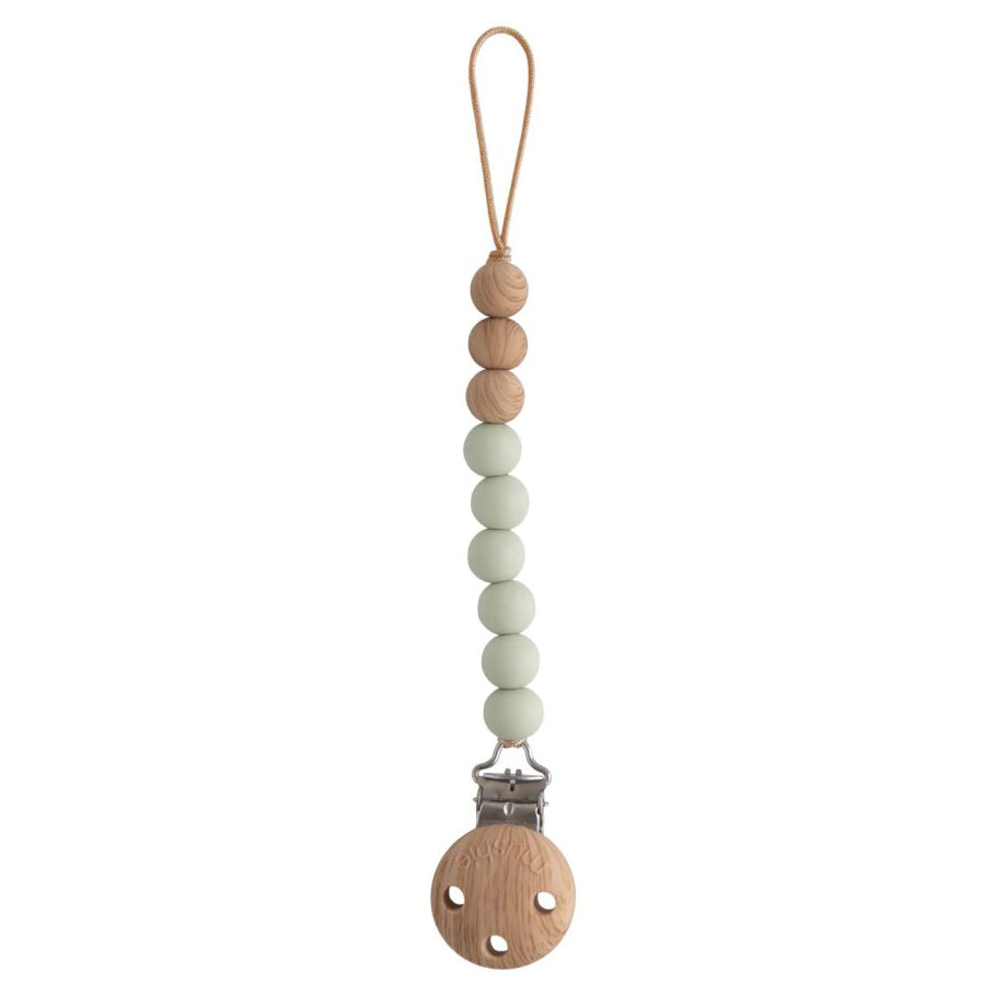 Mushie Pacifier Clips Eva (Sage)