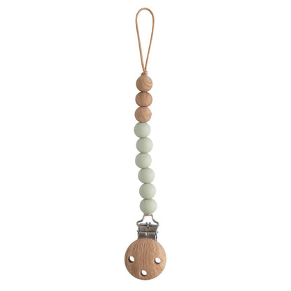 Mushie Pacifier Clips Eva (Sage)