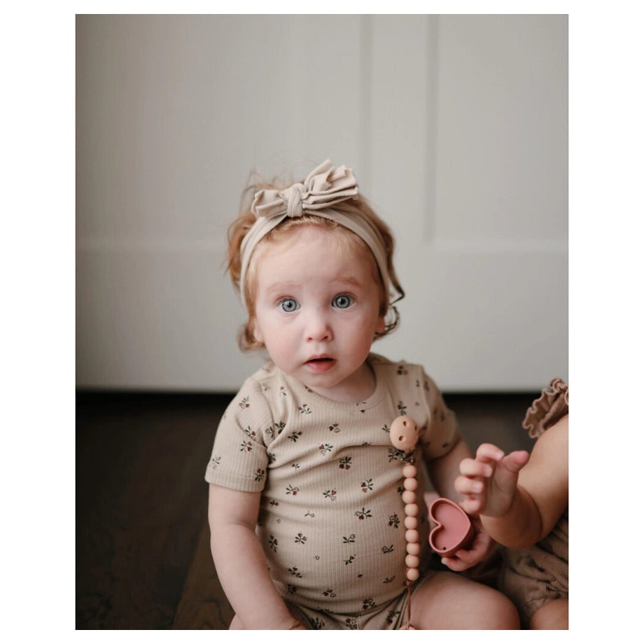 Mushie Pacifier Clips Halo (Powder)
