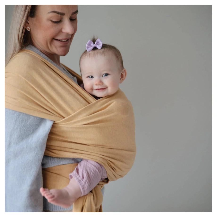 Mushie Baby Carrier Wrap (Mustard Melange)